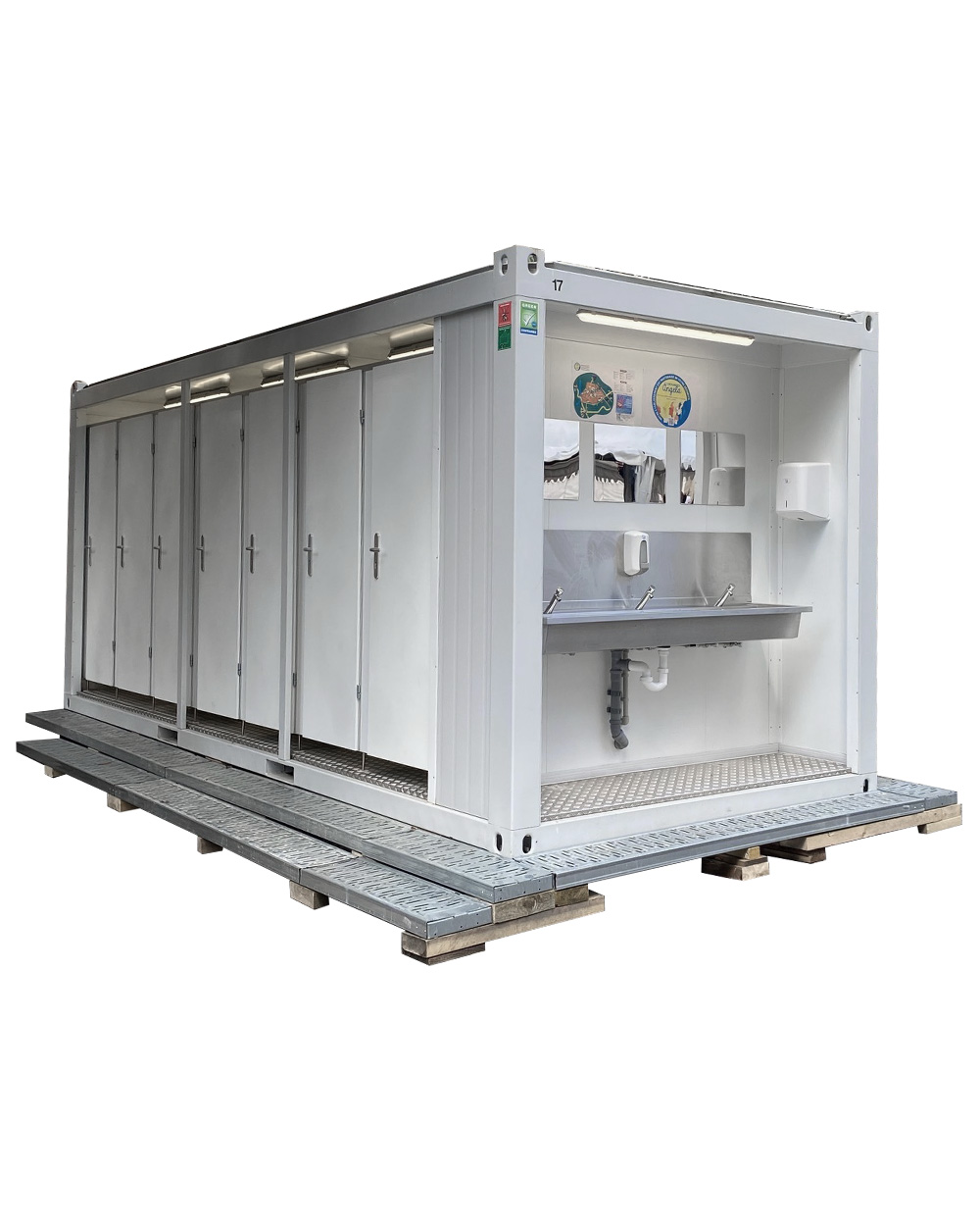 BUNGALOW 14 module sanitaire multi-postes base-vie SANILOR
